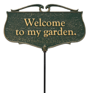 Welcome to my Garden Plaque