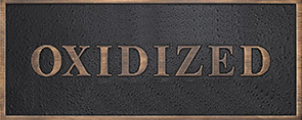 Oxidized bronze outdoor plaque finish